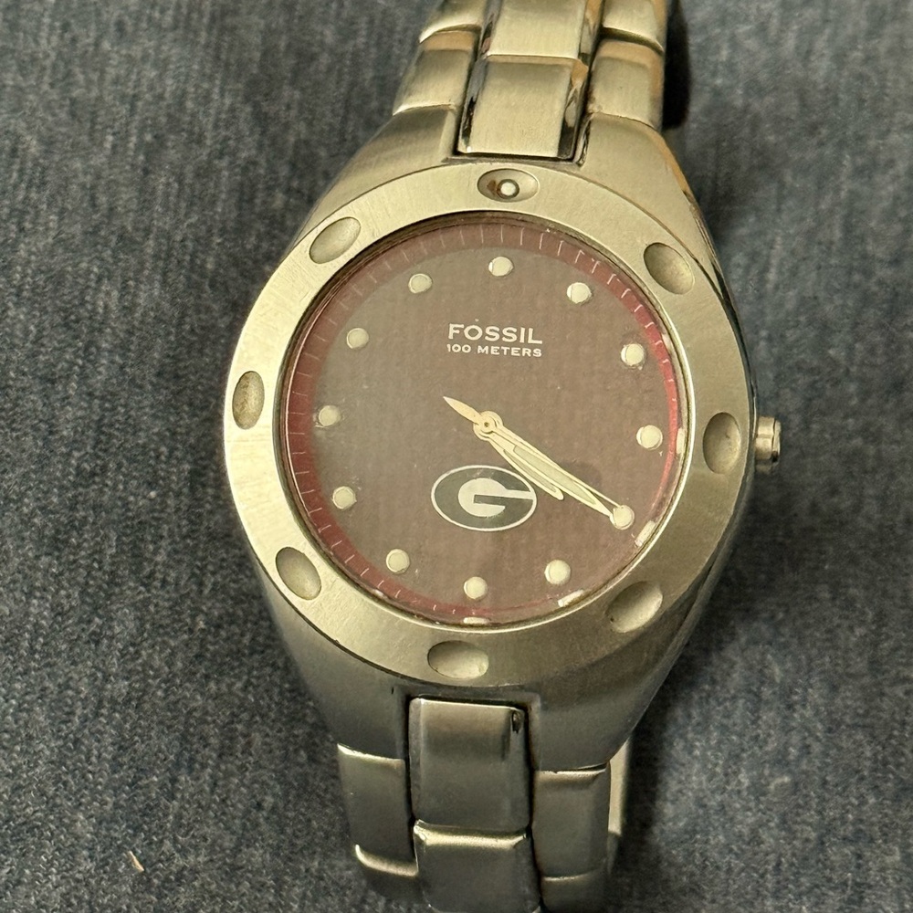 Rare UGA Fossil Men’s Watch